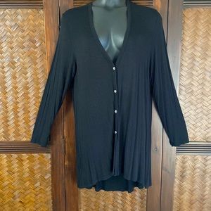 KISCHE - Long Hi/Lo Cardigan 2X